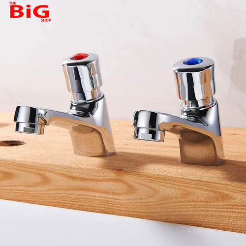 Bathroom basin taps pair - bathroom, 1/2"