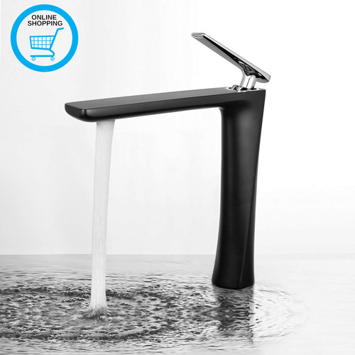 Matte black tall bathroom - matte,