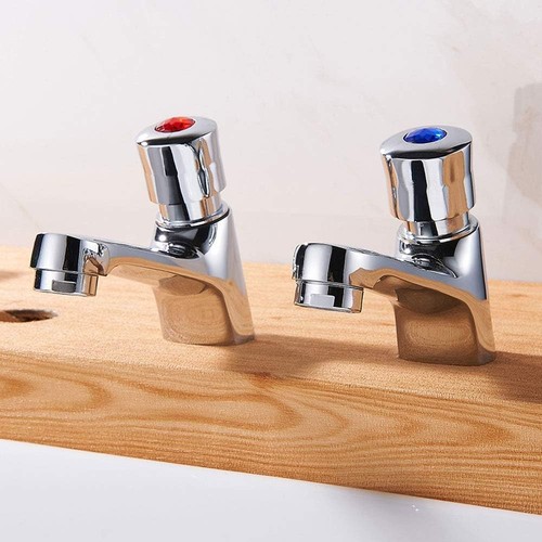Bathroom basin taps pair - bathroom, 1/2"