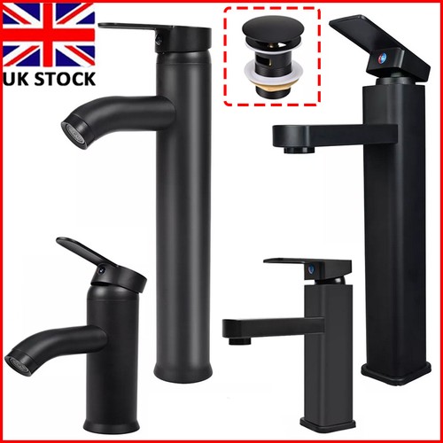 Black cloakroom basin mixer - black,