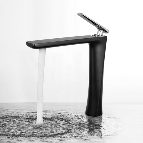 Matte black tall bathroom - matte,