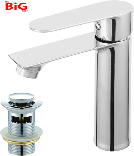 Basin mixer tap with pop - basin,