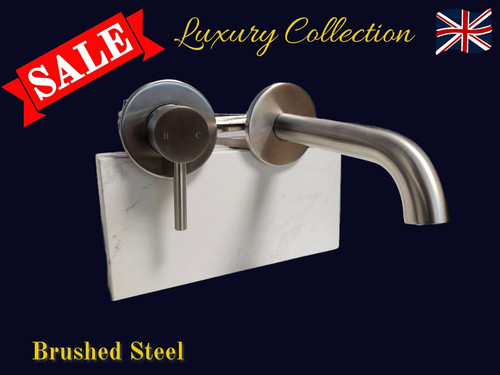 Brushed steel wall mounted - brushed,