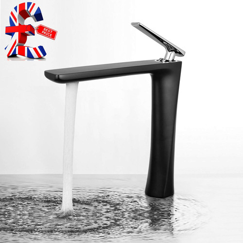 Matte black tall - tall, bathroom
