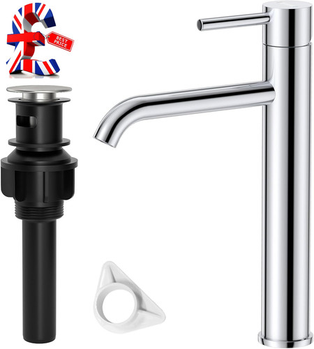 Tall basin taps with - taps, up